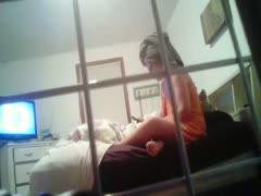 In the evening, I catch my neighbor alone herself in her bedroom.